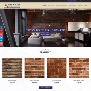Brick Slips eCommerce Website