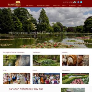 Burnby Hall Gardens Website Design And Development