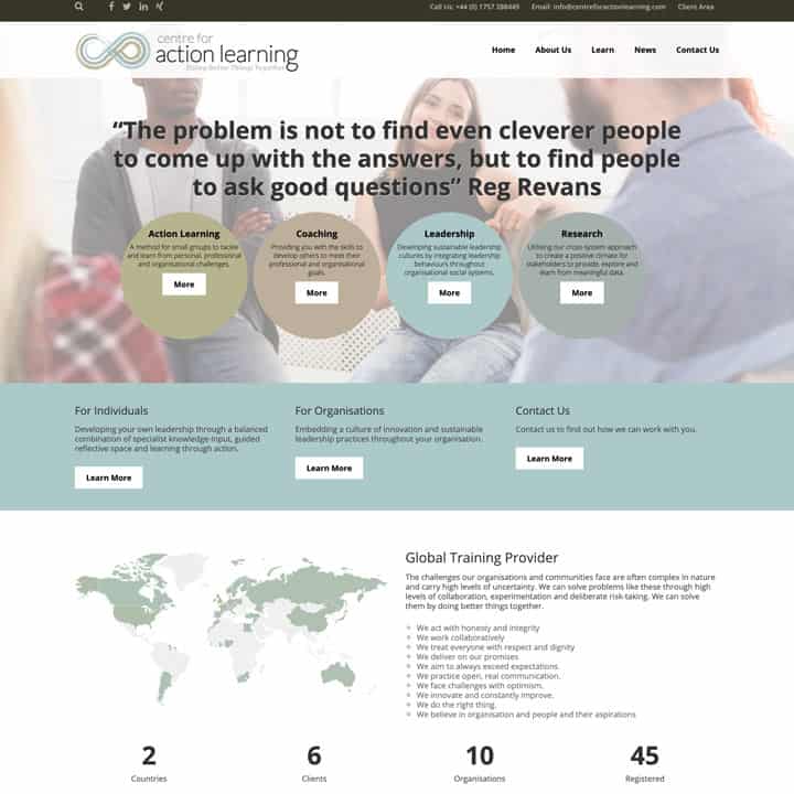 Centre For Action Learning Education Training Portal