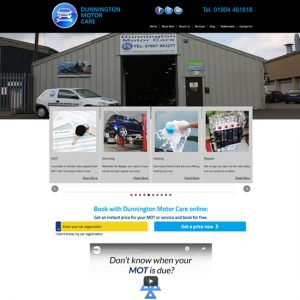 Dunnington Motor Care Website